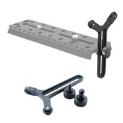 lanema Lens Support Bracket Adjustable 2 Wheeled Y Shaped Lens Support Frame Vertical Adjustment Suitable for Camera