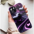 thumbnail image 5 of Valentine's Day Glitter Hearts iPhone Case with Swirling Purple Vortex Pink Sakuras Compatible with iPhone 11/12/13/14/15/16 (Pro Max/Plus), 5 of 9