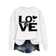 thumbnail image 4 of Ounisa Womens Valentines Sweatshirt Love Heart Graphic Print Pullover Casual Long Sleeve Valentine's Blouse Top, 4 of 5