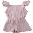 thumbnail image 2 of Bébé Enfant en Bas Âge Filles Vol Manches Volantes Ceinture Romper Tenues, 2 of 4