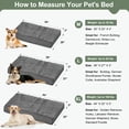 thumbnail image 2 of PayUSD Dog Bed for Large Dogs Dogs, Big Orthopedic Dog Beds with Removable Washable Cover & Waterproof Lined, Egg Crate Foam Pet Bed Mats Suitable for Dogs Up to 65 lbs ( Dark Gery, 36"X27"X3"), 2 of 9
