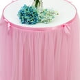 thumbnail image 4 of 1 X Table Skirt Table Skirt Wedding Birthday Party Dessert Table Decoration Tulle Table Skirt, 4 of 9