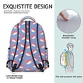 thumbnail image 5 of Sushi Design School Backpack - Trendy & Functional Bookbag for College & Commuting, Padded Back Panel, Great for Tech & Notebooks, 5 of 6