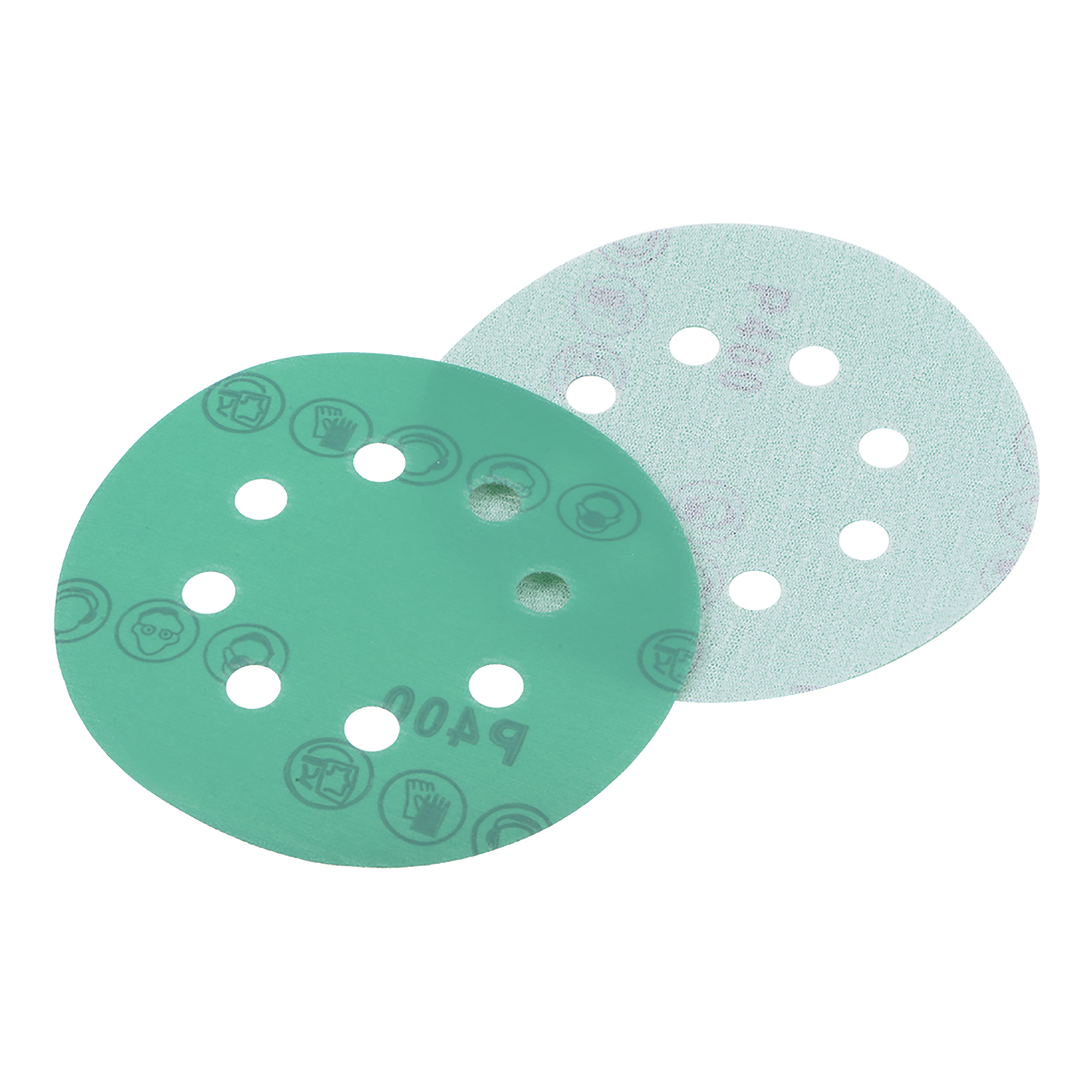 5 Inch 8 Hole 400 Grit Hook and Loop Sanding Disc Polyester Film