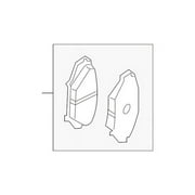 Genuine OE Mazda Disc Brake Pad Set - F1Y4-33-28Z