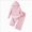 A20-Pink, variant on Girls Comfortable And Warm Simple Long Sleeved Hoodie Solid Color Pants Casual Two Piece Set 4-5 Years Khaki