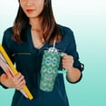 thumbnail image 3 of 40 Oz Tumbler With Handle 40oz Peacock Tumbler With Lid Straw Double Insulated Travel Coffee Mug Peacock cup Gifts For Women, 3 of 6