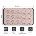 thumbnail image 5 of Pink Christmas Santa and Tree Pattern Door Rugs,Washable Non Slip Door Mats Indoor,Decorative Door Mats,Entry Mat Indoor for Entrance,Bedroom,Kitchen,Bathroom,30"x17", 5 of 6