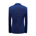 thumbnail image 5 of Dpytoraw Men's Casual Suit Two Piece Sequined Suit One Button Slim Shiny Dress Coat Jacket Classic Regular Fit Suits Sets, 5 of 5