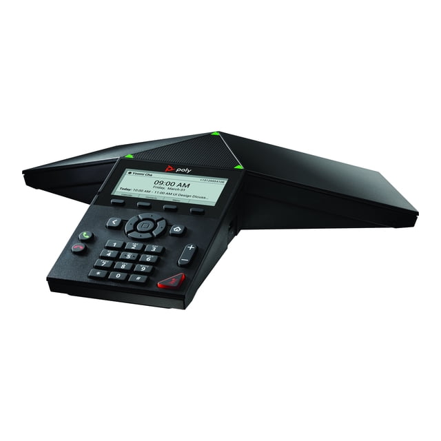 Poly Trio 8300 NR - Conference VoIP phone - with Bluetooth interface with caller ID/call waiting - IEEE 802.11a/b/g/n (Wi-Fi) / Bluetooth 5.0 - 3-way call capability - SIP, SRTP, SDP - 3 lines - black