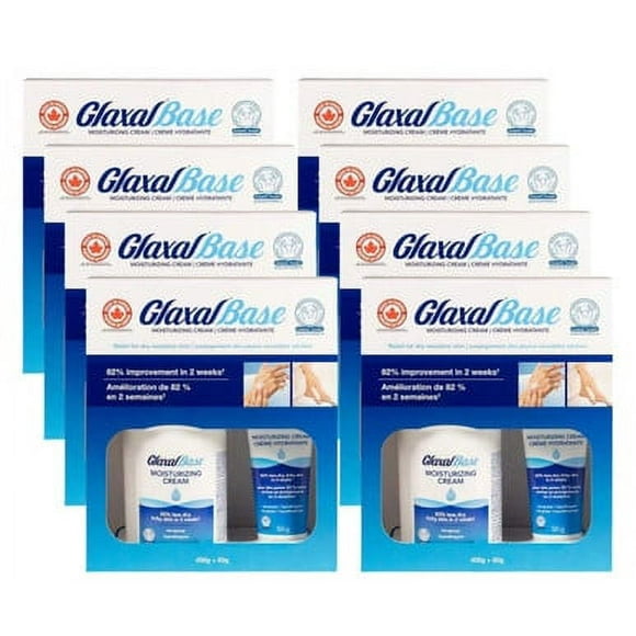 Glaxal Base Crème Hydratante, 450 g + 50 g Taille de Voyage (8/CASE)