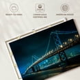 thumbnail image 6 of Elephant Stock Neon Golden Gate Sf Wall Art - Horizontal Canvas Wall Art - Living Room Wall Decor - Architecture Canvas - Teal And Black Decor - 12" x 8", 6 of 8