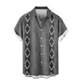 thumbnail image 5 of Awdenio Mens T-Shirts Casual Short Sleeve Button Down Shirts Tropical Beach Summer Hawaiian Shirt, 5 of 6