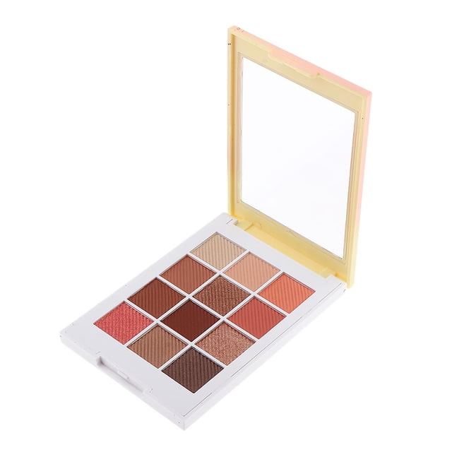 Paleta de sombras de ojos Nudes, Matte Shimmer Glitter Blending Paleta de sombras de ojos de 12 colores con espejo, Cosmético en polvo con textura de terciopelo natural 03 Salvador Dali Paleta de maquillaje de sombra de ojos