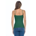 thumbnail image 5 of ACTIVE UNIFORMS Women's Camisole Cotton Stretch Undershirt with Adjustable Strap Tank Top Multi-Pack of 3 (True Hunter Green, X-Large), 5 of 6