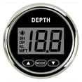 thumbnail image 2 of Universal 2'' 52mm Depth Gauge Pulse Signal Digital Boat Waterproof IP67 Depth Meter For Marine Boat Yacht Red Backlight 9-32V, 2 of 6