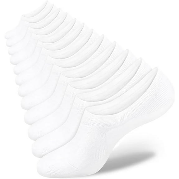 TELOLY Womens No Show Socks 4-8 Pairs Low Cut Non-Slip Socks Invisible Cotton Liner Socks