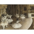 thumbnail image 2 of Degas, Edgar 14x12 Gold Ornate Wood Framed with Double Matting Museum Art Print Titled - Ballet Rehearsal on Stage, 2 of 4