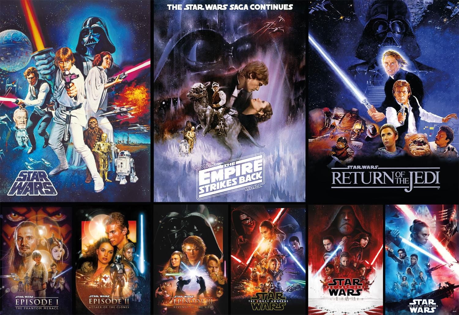 Buffalo Games - Le puzzle Star Wars - Skywalker Saga Posters - en 2000 pièces