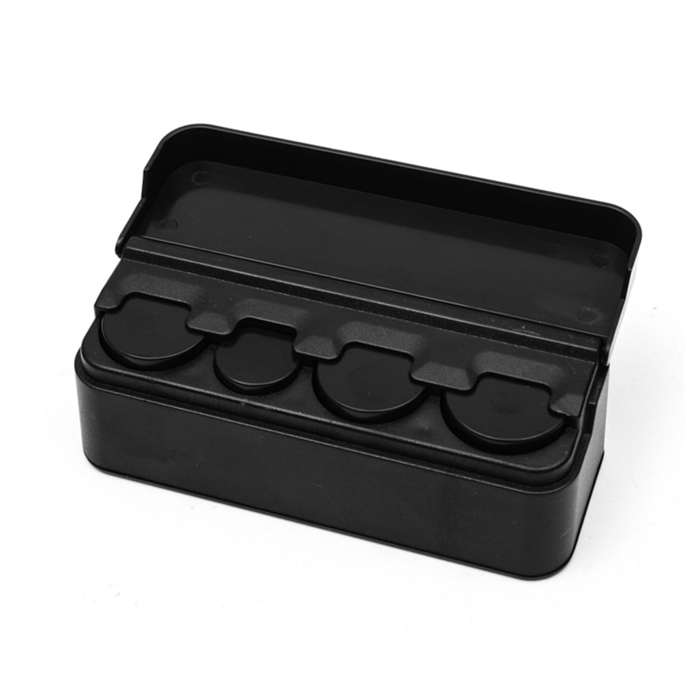 Car Interior Coin Case Universal  Storage Box Holder Change Container Organizer 