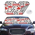 thumbnail image 3 of Lsque Forest Mushrooms Car Windshield Sun Shade | Accordion Folding Style Auto Shade for Car Truck SUV Van | Blocks UV Rays Sun Visor Protector | Small, 3 of 7