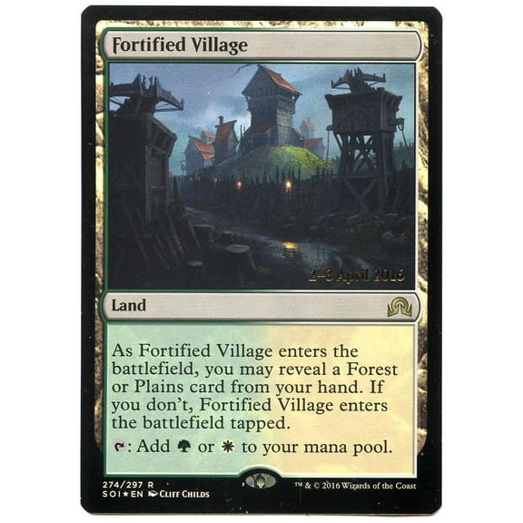 MtG Shadows Over Innistrad Fortified Village (Prerelease Foil) #274