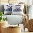 thumbnail image 5 of Ambesonne Funny Throw Pillow Cover 2 Pack, Hipster Panda with Tie, 16", Black Blue, 5 of 5