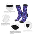 thumbnail image 3 of Rocae Skull daisy purple for Girls Boys Crew Socks,Children's Socks, Kids Socks, Toddler Socks: Daily Wear with Kids School Uniform, 3 of 5
