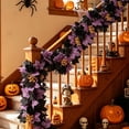 thumbnail image 2 of XGFHYJEH Halloween Decor, Halloween Decorations Indoor, Artificial Rattan Home Window Decoration Layout Simulation Maple Leaf Rattan, 2 of 7