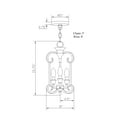 thumbnail image 4 of Ione 3-Light Black Foyer Pendant, 4 of 4