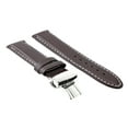 thumbnail image 2 of 22MM LEATHER STRAP SMOOTH BAND DEPLOYMENT CLASP FOR BREITLING AVENGER D/BROWN WS, 2 of 2