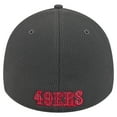 thumbnail image 4 of Men's New Era Graphite San Francisco 49ers  Main 39THIRTY Flex Hat, 4 of 5