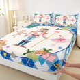 thumbnail image 3 of Feelyou Cartoon Nutcracker Twin Sheet Sets, Merry Christmas Twin Fitted Sheet, Princess Fairy Tale Flat Sheet, Super Cozy Room Decor, 3pcs, 3 of 7