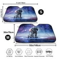 thumbnail image 3 of Daiia Astronauts Start Running Windshield Sun Shade for Car SUV Truck (Medium ), Car Sun Shade Windshield, Car Shades for Front Windows, Sunshade for Car Windshield, 3 of 7