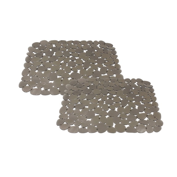 Set of 2 Home Soft Cover PVC Sink Mats Sink Net Dish Drying Mat Sink Accessories PVC Suitable for Drying Dishes