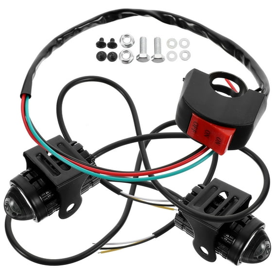 OUNONA Dirt Bike Lights Motorcycle Headlight Aluminum 1 Set