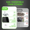 thumbnail image 5 of EasyUp 43 Gallon Dual-Chamber Outdoor Tumbling Composter, Rotatable Compost Bin with Labor-Saving Easy-Turn Design for Garden & Backyard, Black, 5 of 10