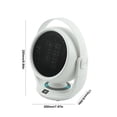thumbnail image 3 of Usloyux Small Fast Heating Space Heater, Energy Saving Portable Electric Heater with Tip-Over Protection, LCD Display Digital Thermostat for Home Office Bedroom Indoor Use, 3 of 9