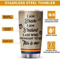 thumbnail image 6 of Athenstics LGBT Flag Tumbler Support Gay Proud Lesbian Bisexual Transgender Gifts Love Equality Vacuum Bottle Rainbow Striped Water Mug Pride Month Insulated Tumblers Angel, 6 of 6