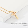 thumbnail image 5 of APSVO Gold Cross Necklace for Men Baseball Pendant Chain Stuff Accessories Items Catholic Religious Christian Birthday Fathers Day Jewelry Gifts Dad Husband Son Boyfriend Teen, 5 of 6