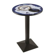 L217 St Louis Blues 36in. Tall - 36in. Top Pub Table with Black Wrinkle Finish