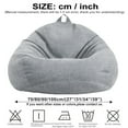 thumbnail image 2 of SOFT Bean Bag Sofas Chair, 3 Ft, Multicolor Memory Foam Stuffed Lounger Chairs for Adults, 2 of 10