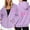 Light Purple, variant on AWZXDE Women's Zip-Up Hooded Sweatshirt with Pockets, Long Sleeve Drawstring Casual Sports Hoodie for Relaxation Black,XXL=5