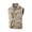 Khaki, variant on Riecok Vests for Men Stand up Collar Sleeveless Jackets Zip up Coats with Pockets Casual Athletic Outerwear