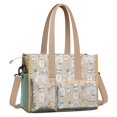 thumbnail image 2 of Teacher Tote Bag,Cute Shih Tzu Dog and Coffee Pattern Teacher Utility Tote Bag,Large Work Tote Bags for Women with Multiple Pockets,Top Zipper Closure,13.8x10.6x6.7 Inch, 2 of 5