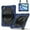 Navyblue+Black, variant on ELEHOLD Rugged Hybrid Case For Apple iPad Air 13 (2024), with Built-in Kickstand 360° Rotating Handstrap Pencil Holder Crossbody Shoulder Strap Shockproof Heavy Duty Case, Navyblue+Black