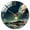 The Earth Landscape, variant on GUOOL Round Wall Clock, Battery Operated, 12 Inches Silent Wall Clocks for Living Room/Bedroom/Kitchen, Large Digital Display, Decorative Wall Clock