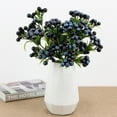 thumbnail image 2 of 3 Forks Simulation Foam Christmas Berry Branches Home Decor 4Pcs, 2 of 10