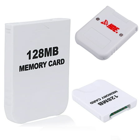 HDE 128Mb (2048 Blocks) White Memory Card for Nintendo GameCube or
