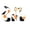 A, variant on Furry Cat Tail Ear Heaband Paws Gloves Outfit Accessory,Halloween Fursuit Cat Kitty Tail Costume Adults Women,Therian Head Gear Tail